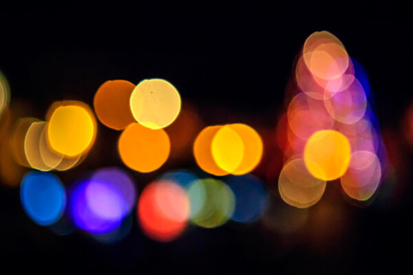 Abstract background of blurred warm