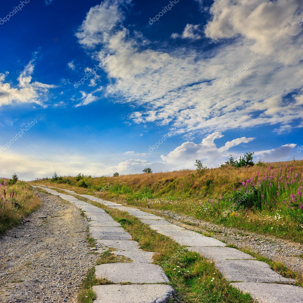 Road Of Concrete Slabs Uphill To The Sky Stock Photo Image By C Pellinni Road Of Concrete Slabs Uphill To The Sky Stock Photo Image By C Pellinni