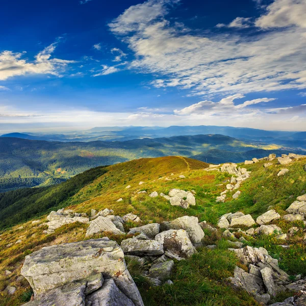 Pietre sul fianco della collina — Foto Stock