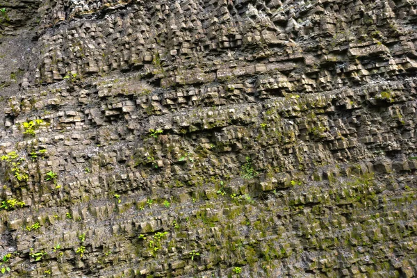 Texture Mur Pierre Naturelle Arrière Plan Nature Grungy Extérieur — Photo