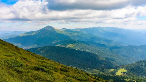 Horská Krajina Přírody Létě Malebné Cestování Venkovní Zázemí Pohled Vzdáleného — Stock fotografie