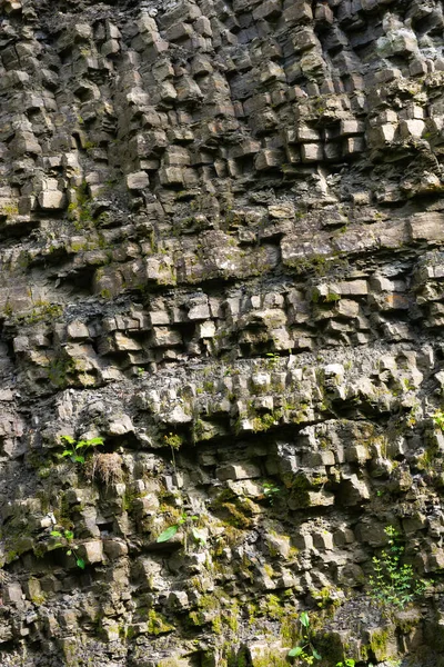 Natural Stone Wall Texture Grungy Outdoor Nature Background — Stock Photo, Image