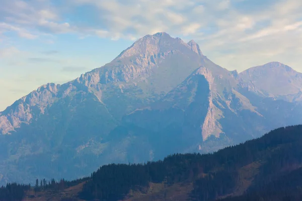 Bellissimo Sfondo Naturale Alta Cresta Tatra Vista Panoramica Sul Paesaggio — Foto Stock