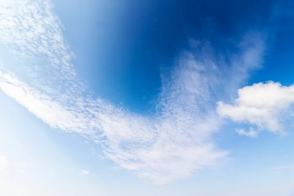 Nuvole Bianche Cielo Blu Sfondo Della Natura Luce Del Mattino — Foto Stock