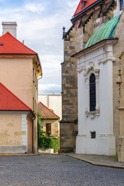 Bratislava Slovakia Oct 2019 Narrow Cobblestone Streets Old City European — Zdjęcie stockowe