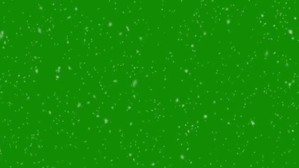 ( 영어 ) Christmas Falling Snow Animation - Green Screen, Seamless Loop — 비디오