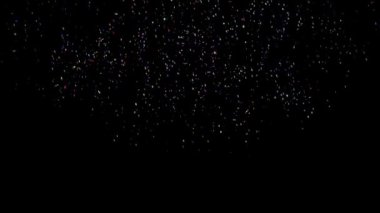 Herhangi bir arka planda birleşim için alfa kanallı çok renkli Konfeti Patlaması