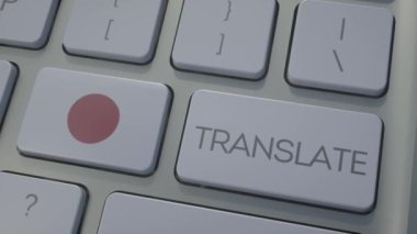 Konsepti Japonya bayrağıyla klavyeye çevir. Klavyede Japonya bayrağı düğmesi