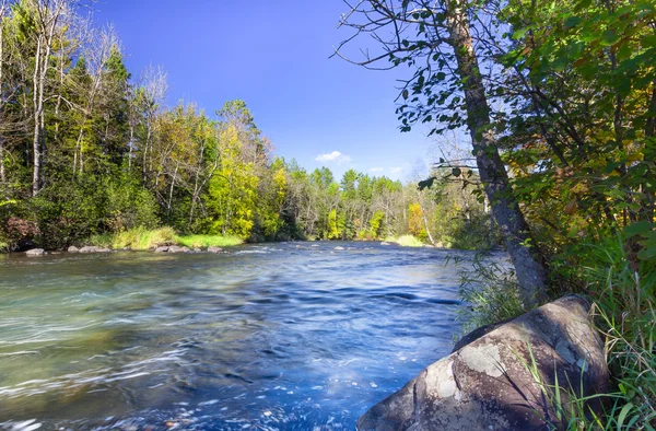 Namekagon řeka poblíž hayward, wisconsin — Stock fotografie