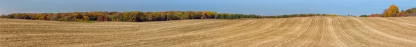 Plowed Field Panorama — Stock Photo, Image
