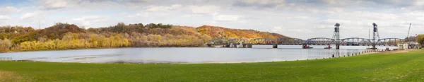 Panorama of Stillwater Lift Bridge — Stock Photo, Image