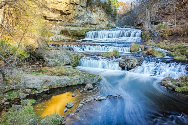 Willow River Falls no outono — Fotografia de Stock