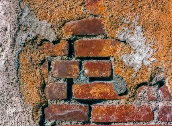 Brick and Adobe Wall Backdrop — Stock Photo, Image