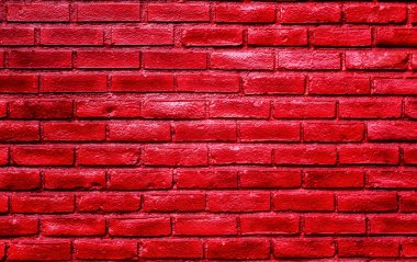 canlı parlak kırmızı tuğla duvar