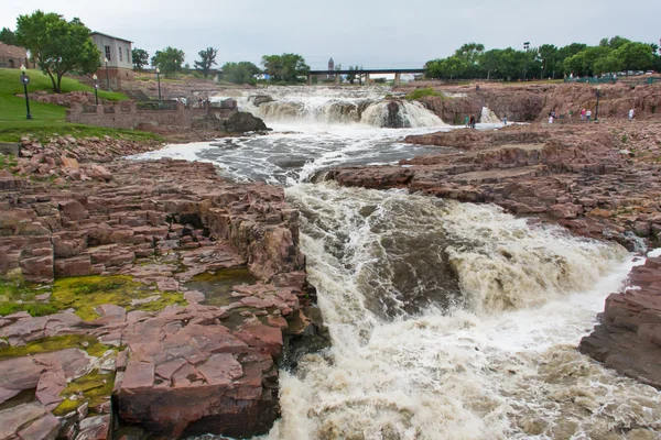 Fallen av big sioux river — Stockfoto