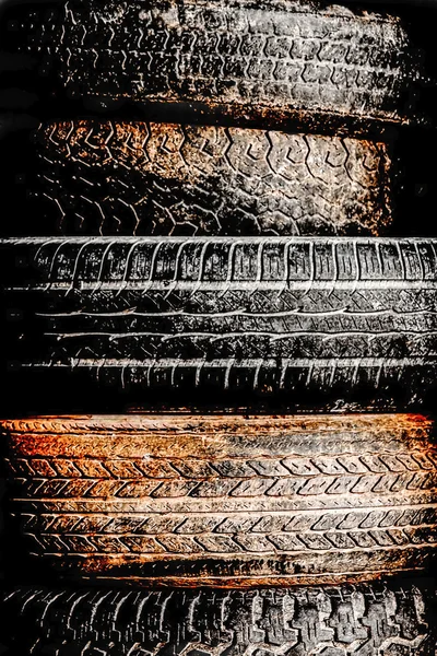 Stacked Discarded Tires — Stock Photo, Image