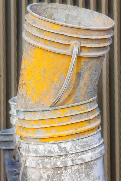 Cement Worker Bucket — Stock Photo, Image