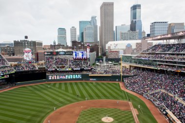 Target Field in Dowtown Minneapolis clipart