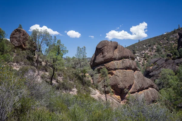 Θεαματικούς σχηματισμούς βράχων στο pinnacles εθνικό πάρκο — Φωτογραφία Αρχείου