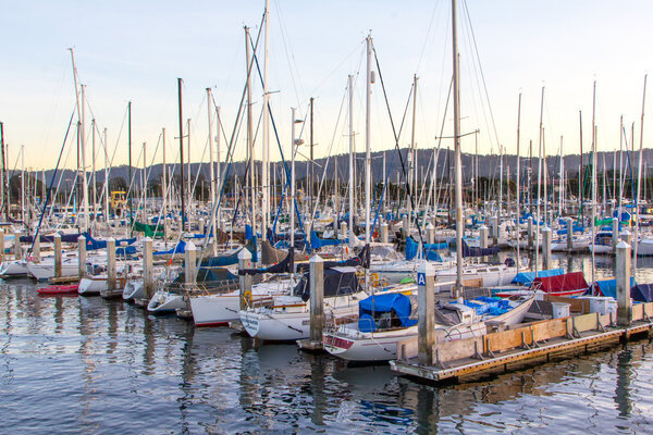 Sunset on Monterey Bay, California