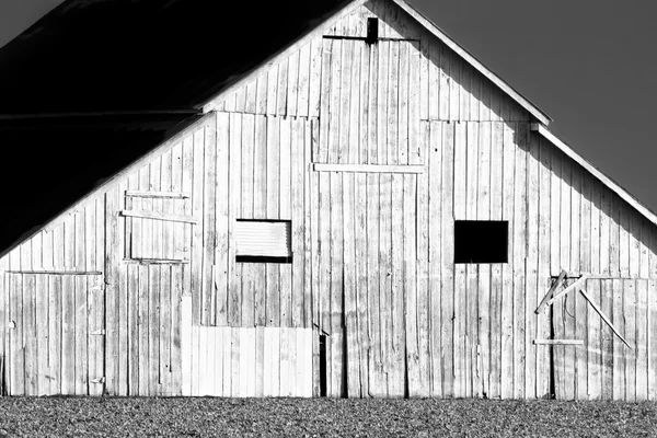 Side of Barn in Black and White — Stock Photo, Image