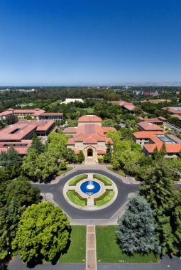Overhead View of Stanford University clipart