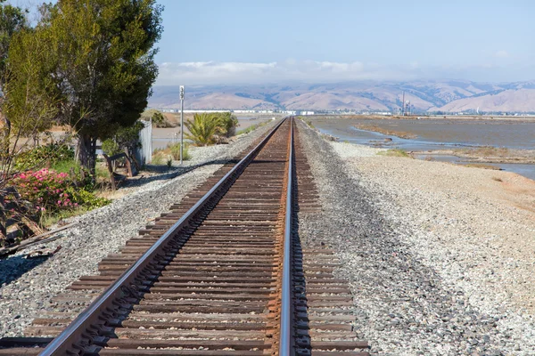 Railroad Tracks Fading into Distance — Stock Photo, Image