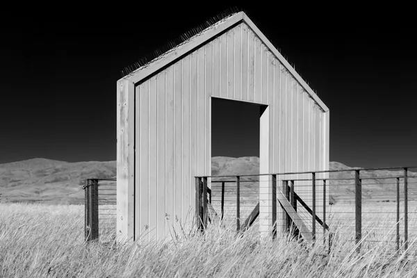 Viewing Platform Black and White — Stock Photo, Image