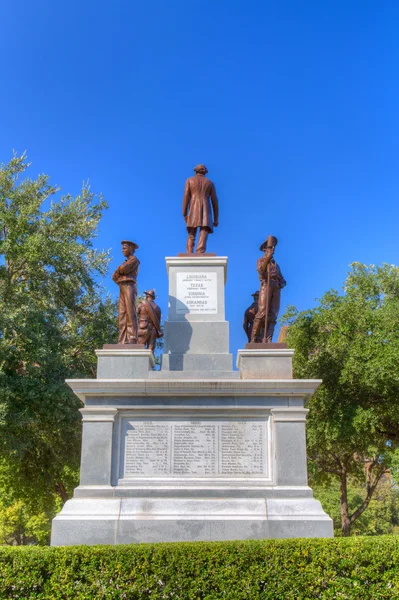 Texas Zuidelijke soldaten memorial — Stockfoto