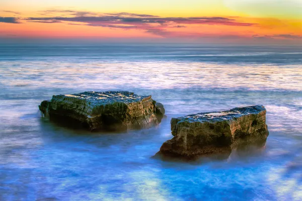 Niebla brumosa al atardecer — Foto de Stock