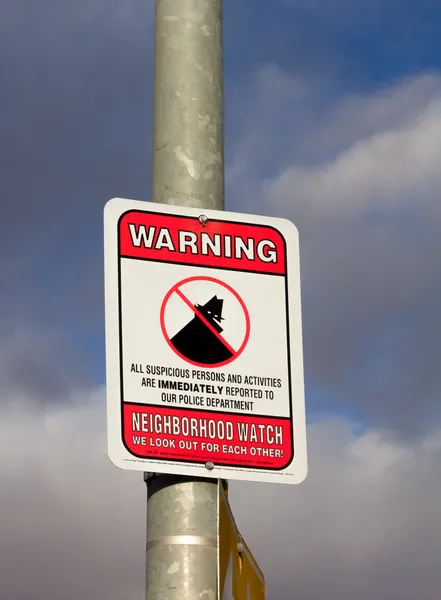 Neighborhood watch tecken — Stockfoto