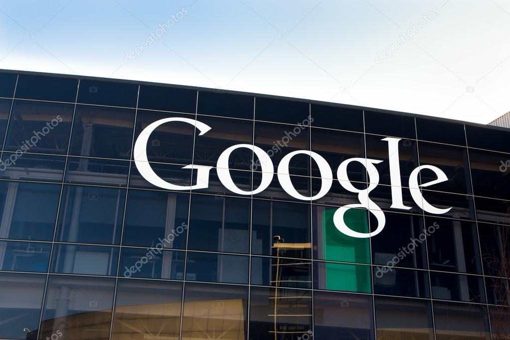 Exterior view of a Google's Googleplex Corporate headquarters. Google is an American multinational corporation specializing in Internet-related services and products.