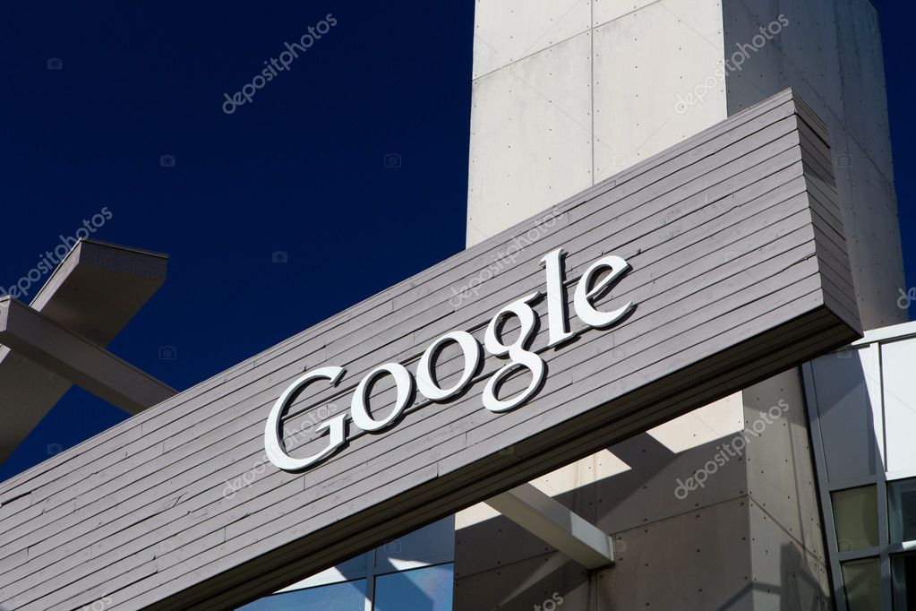 Exterior view of a Google's Googleplex Corporate headquarters. Google is an American multinational corporation specializing in Internet-related services and products.