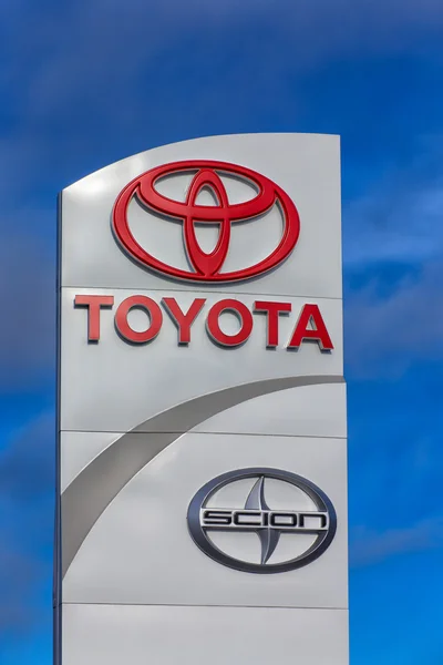 Toyota concessionnaire automobile signe — Photo