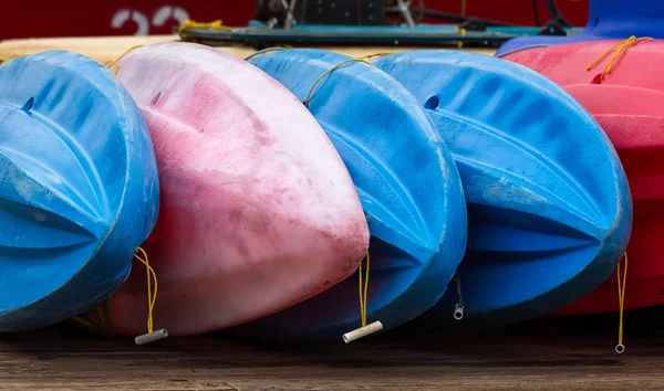Ocean Kayaks on the Dock — Stock Photo, Image