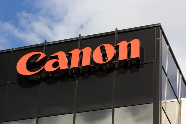 Canon firemní centrálu znamení — Stock fotografie