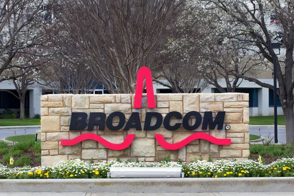 Broadcom anläggning i silicon valley — Stockfoto