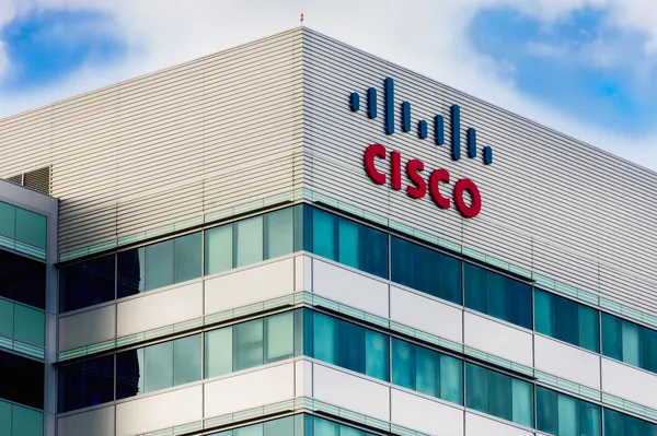 Cisco anläggning i silicon valley Royaltyfria Stockfoton