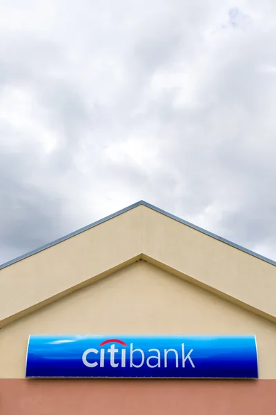 Citibank bank exterior and sign — Stock Photo, Image