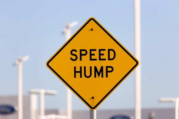 Speed Hump Sign — Stock Photo, Image