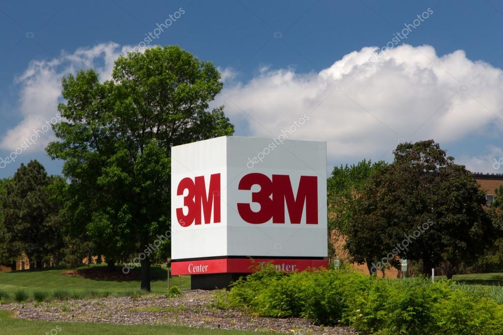 3M corporate headquarters building. 3M is a worldwide manufacturer of industrial and consumer products and employes 88,000 people worldwide.