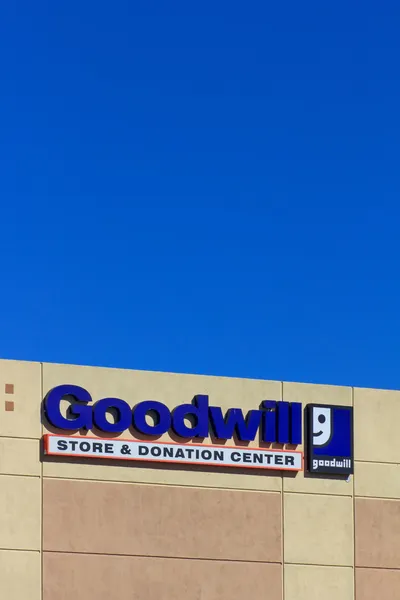 Signo exterior de la tienda Goodwill — Foto de Stock