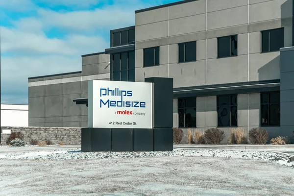 Menominee Usa Diciembre 2021 Molex Phillips Medisize Manufacturing Facility Trademark — Foto de Stock