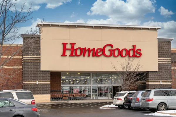 Minneapolis Usa Dezember 2021 Homegoods Retail Store Exterieur Und Markenlogo — Stockfoto