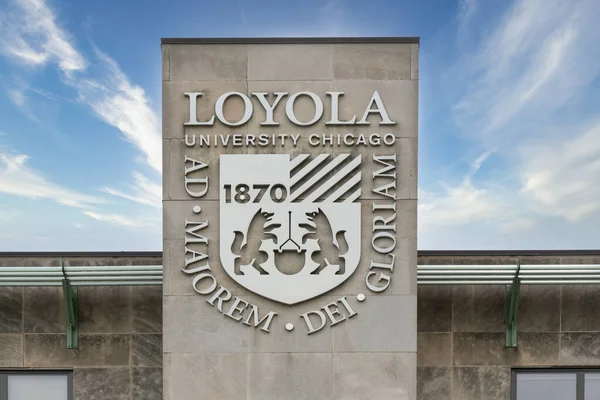 Chicago Abd Haziran 2021 Loyola Üniversitesi Şikago Giriş — Stok fotoğraf