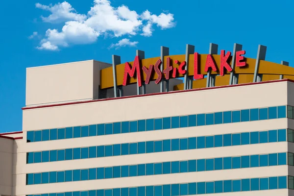 Prior Lake Usa Dicembre 2021 Mystic Lake Casino Hotel Segno — Foto Stock