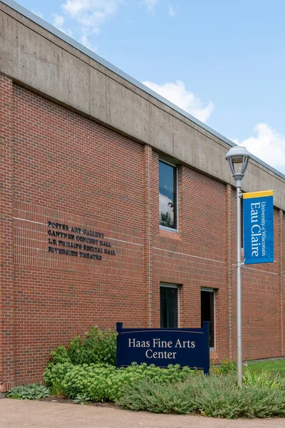 Eau Claire Usa July 2022 Hass Fine Arts Center University — Zdjęcie stockowe