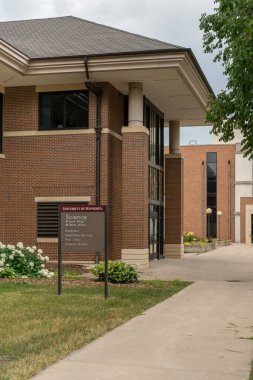 MORRIS, MN, ABD - 9 Temmuz 2022: Minnesota Üniversitesi kampüsündeki Bilim Binası.
