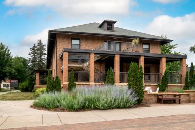 MORRIS, MN, USA - JULY 9, 2022: Camden Hall on the campus of the University of Minnesota Morris.