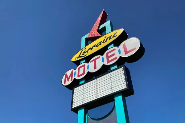 Franconia Usa August 2022 Lorraine Motel Sign Resisted Franconia Sculpture — Fotografia de Stock